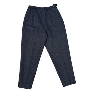 Vintage Black & White Wool Trousers Pendleton Size 14 Petite